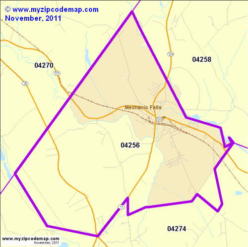 map of 04256