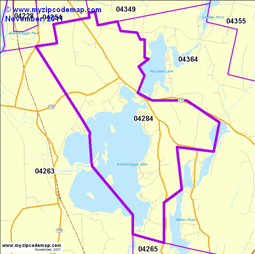 map of 04284