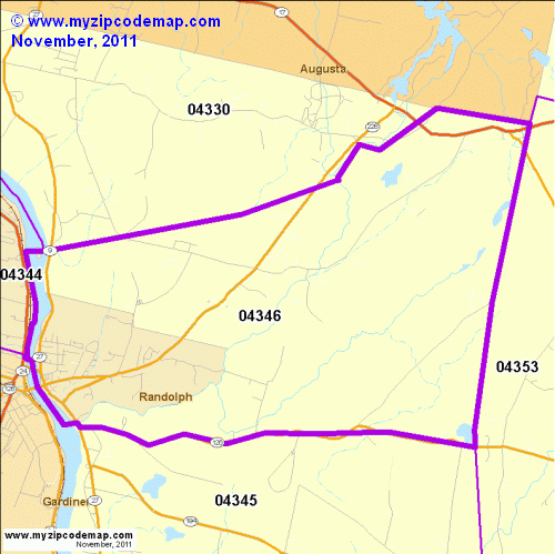 map of 04346