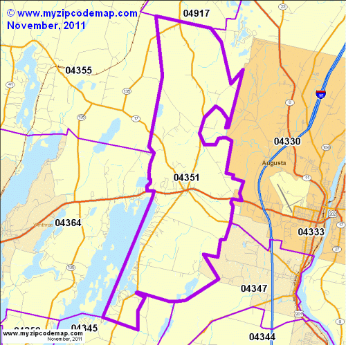 map of 04351