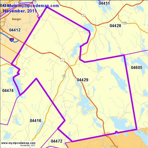 map of 04429