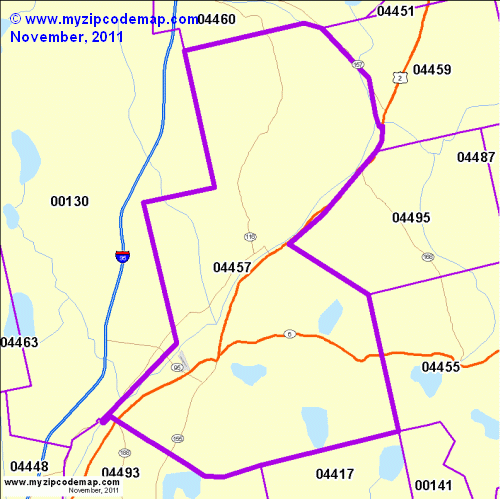 map of 04457
