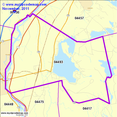 map of 04493