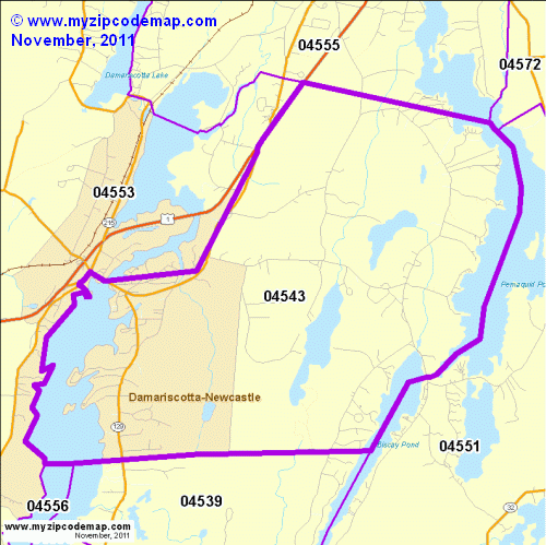 map of 04543