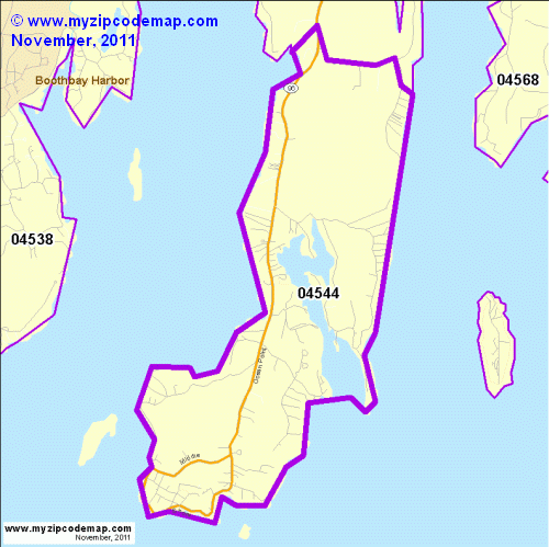 map of 04544