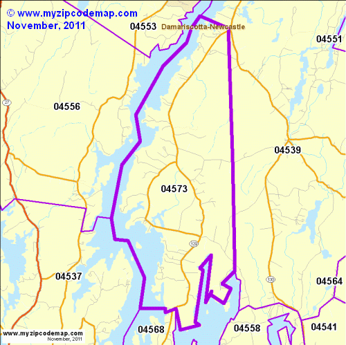 map of 04573