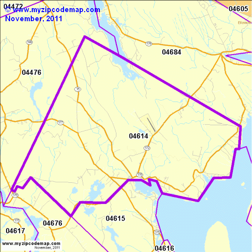 map of 04614
