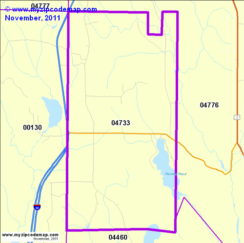 map of 04733