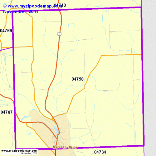 map of 04758