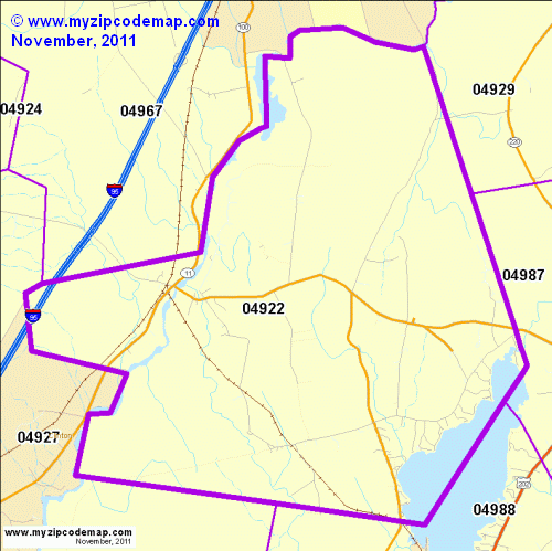 map of 04922