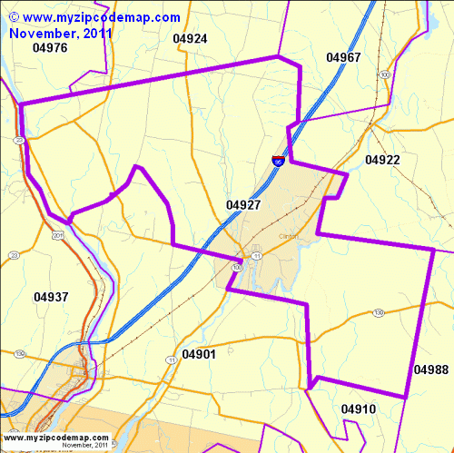 map of 04927