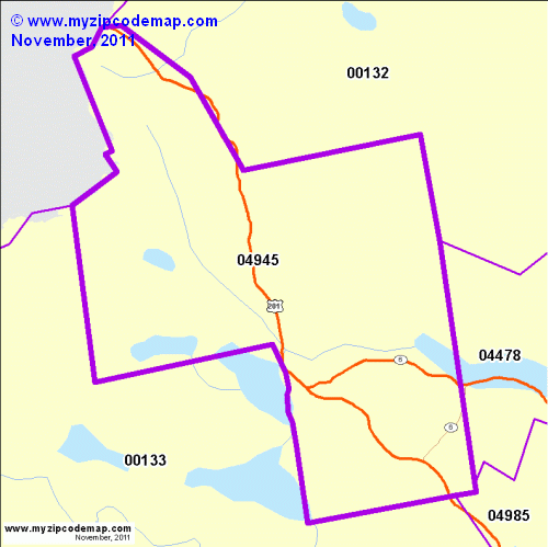 map of 04945