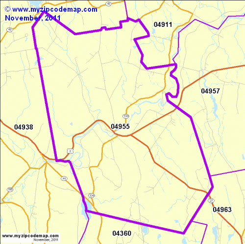 map of 04955
