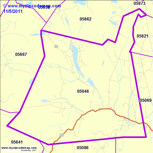 map of 05046