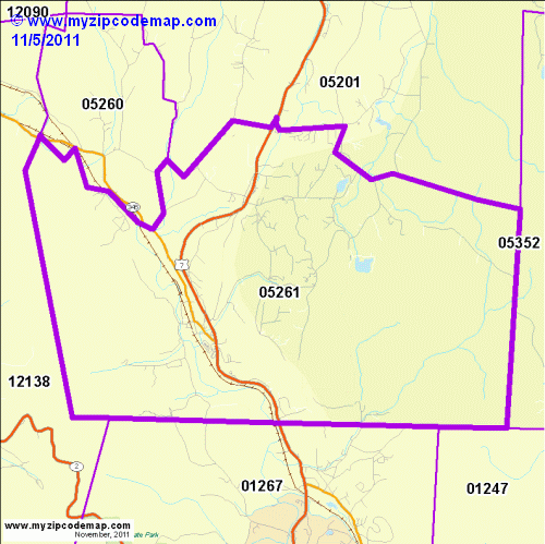 map of 05261
