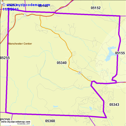 map of 05340