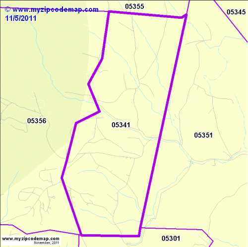 map of 05341