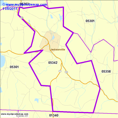 map of 05342