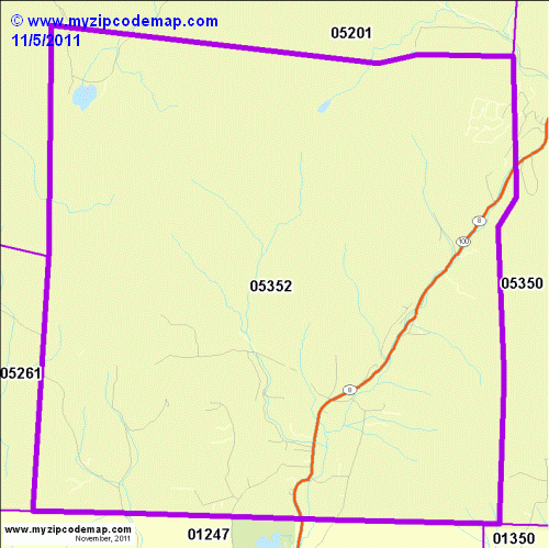 map of 05352