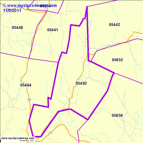 map of 05492