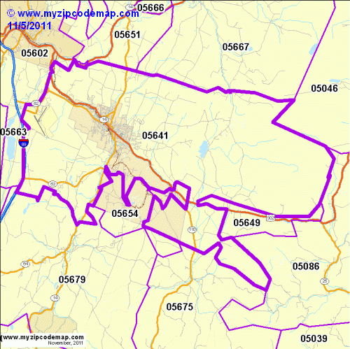 map of 05641