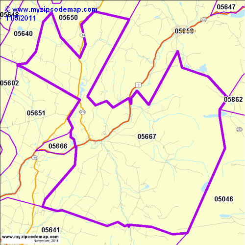 map of 05667