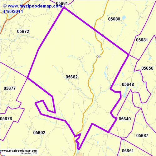 map of 05682