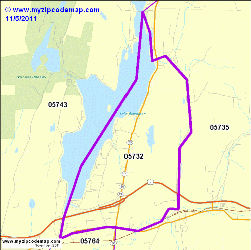 map of 05732