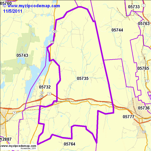 map of 05735
