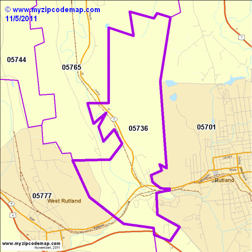 map of 05736