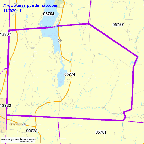 map of 05774