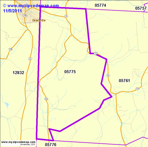 map of 05775