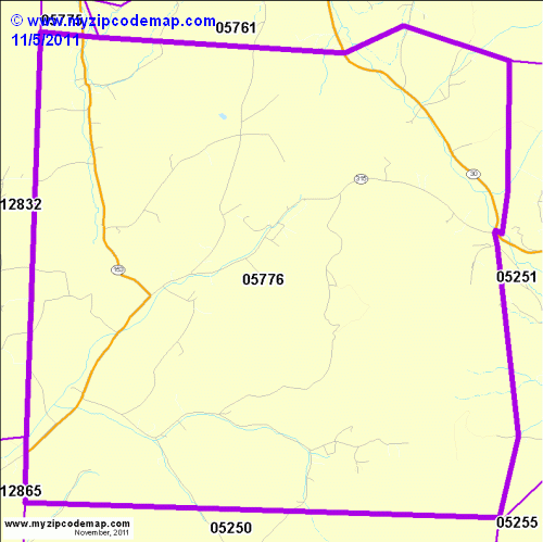 map of 05776