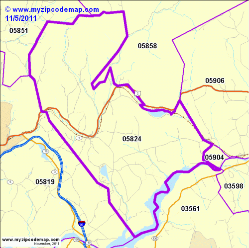 map of 05824