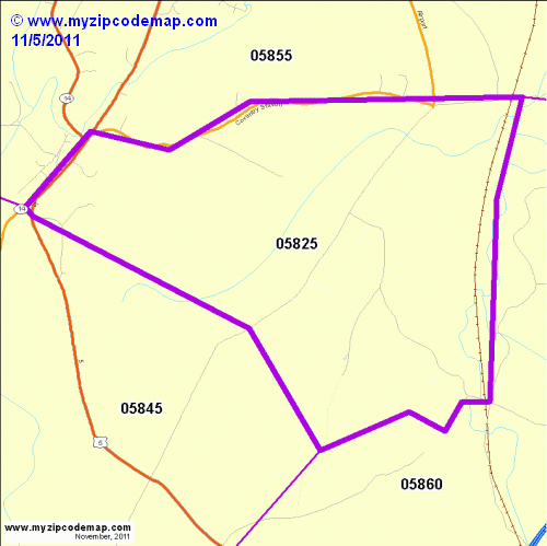 map of 05825