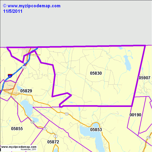 map of 05830