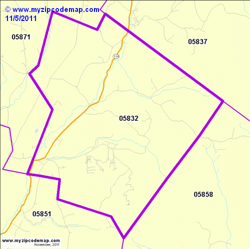 map of 05832