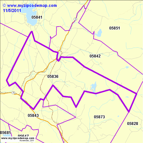 map of 05836