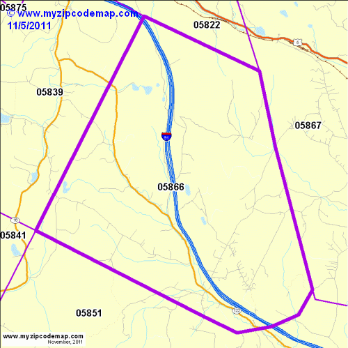 map of 05866