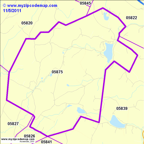 map of 05875