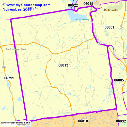map of 06013