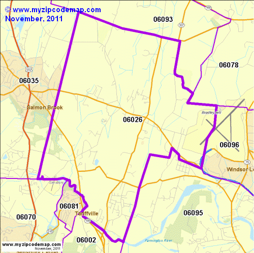 map of 06026