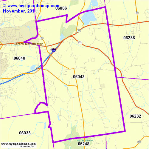 map of 06043