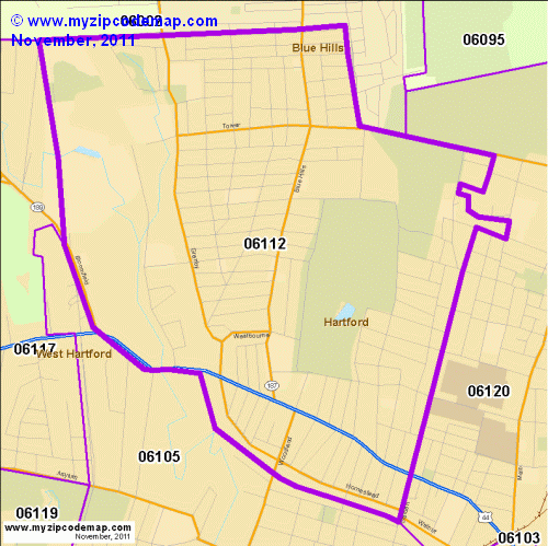 map of 06112