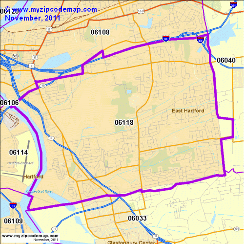 map of 06118