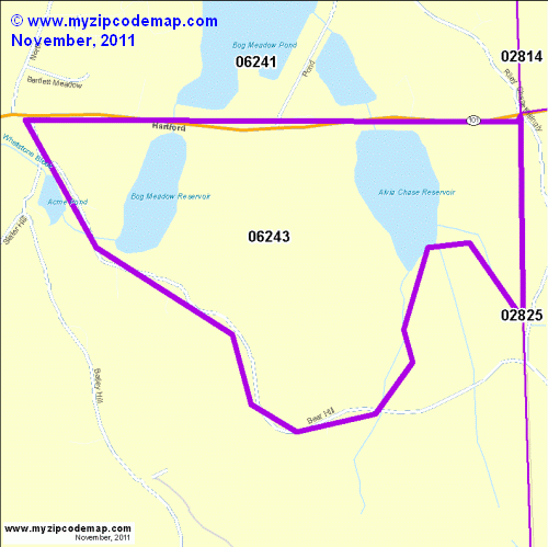 map of 06243