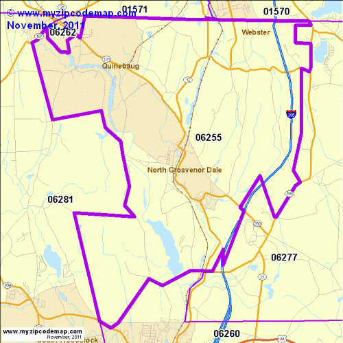 map of 06255