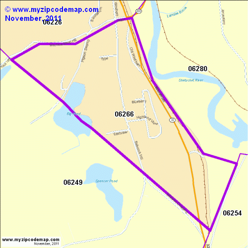 map of 06266