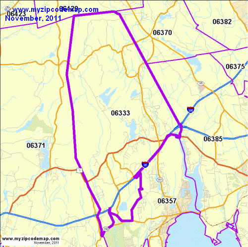 map of 06333