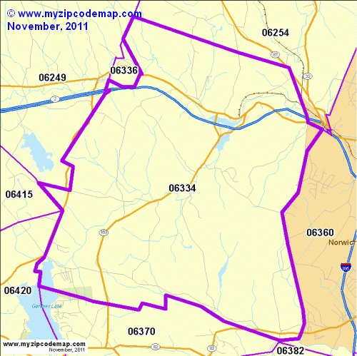 map of 06334